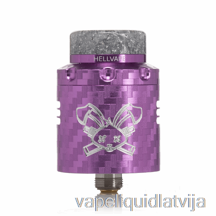 Hellvape Dead Rabbit V3 24mm Rda Purpura Oglekļa šķiedras Vape šķidrums